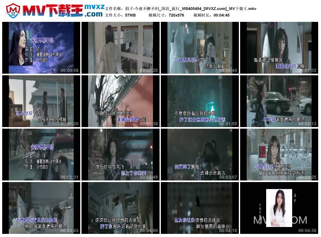 涓子-今夜不醉不归_国语_流行_MB405494